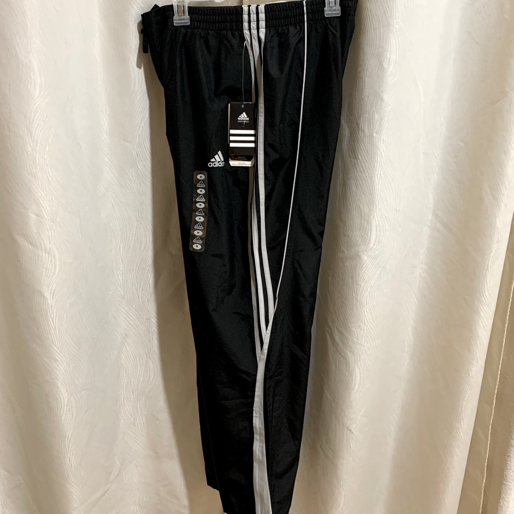 Adidas Training Pants, Curve Pants, BLACK/ICEGREY.  Medium.